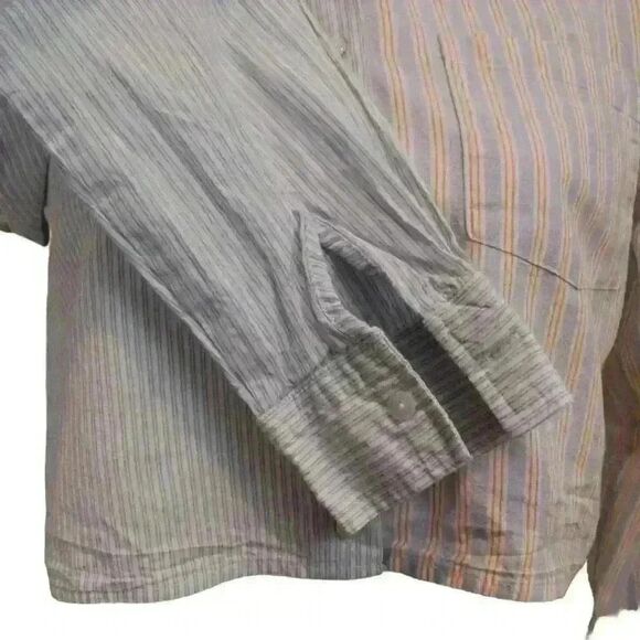 Japna Blue Pinstriped Button Down Shirt Long Sleeve 100% Cotton Size XS - Picture 6 of 7